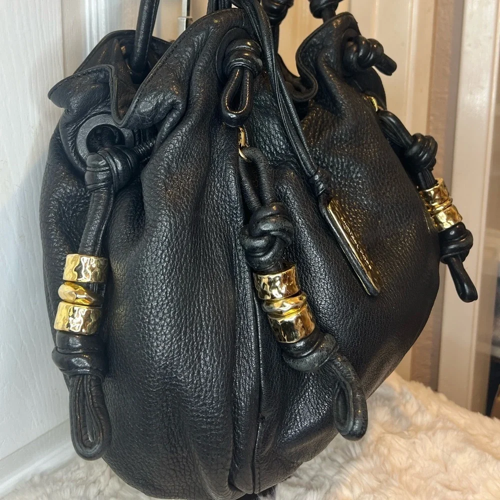 MICHAEL KORS BLACK ROSLYN LEATHER
SHOULDER BAG “THE ROSLYN” - Picture 4 of 16